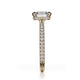 Michael M Hidden Halo Cushion Engagement Ring