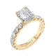 Michael M Hidden Halo Emerald Engagement Ring