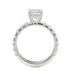 Michael M Hidden Halo Emerald Engagement Ring