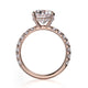 Michael M Hidden Halo Oval Engagement Ring
