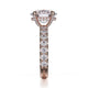 Michael M Hidden Halo Oval Engagement Ring