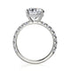 Michael M Hidden Halo Oval Engagement Ring