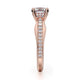Michael M Hidden Halo Round Engagement Ring