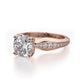 Michael M Hidden Halo Round Engagement Ring