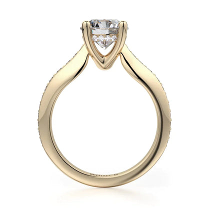 Michael M Hidden Halo Round Engagement Ring