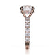 Michael M Center Stone Claw Prong Round Engagement Ring