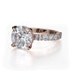 Michael M Center Stone Claw Prong Round Engagement Ring