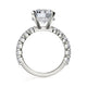 Michael M Center Stone Claw Prong Round Engagement Ring
