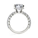 Michael M Center Stone Claw Prong Round Engagement Ring