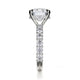 Michael M Center Stone Claw Prong Round Engagement Ring