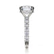 Michael M Center Stone Claw Prong Round Engagement Ring