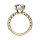 Michael M Center Stone Claw Prong Round Engagement Ring
