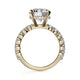Michael M Center Stone Claw Prong Round Engagement Ring