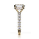 Michael M Center Stone Claw Prong Round Engagement Ring