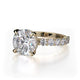 Michael M Center Stone Claw Prong Round Engagement Ring