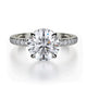 Michael M Hidden Halo Round Engagement Ring