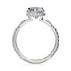 Michael M Hidden Halo Round Engagement Ring