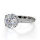 Michael M Hidden Halo Round Engagement Ring