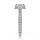 Michael M Hidden Halo Round Engagement Ring