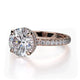 Michael M Hidden Halo Round Engagement Ring