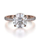 Michael M Hidden Halo Round Engagement Ring