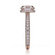 Michael M Hidden Halo Round Engagement Ring