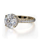 Michael M Hidden Halo Round Engagement Ring