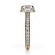 Michael M Hidden Halo Round Engagement Ring