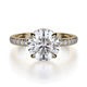Michael M Hidden Halo Round Engagement Ring