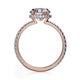 Michael M Hidden Halo Round Engagement Ring