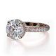 Michael M Hidden Halo Round Engagement Ring