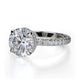 Michael M Hidden Halo Round Engagement Ring