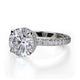 Michael M Hidden Halo Round Engagement Ring