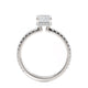 Michael M Hidden Halo Emerald Engagement Ring