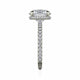 Michael M Hidden Halo Round Engagement Ring
