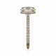 Michael M Hidden Halo Round Engagement Ring
