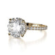 Michael M Hidden Halo Round Engagement Ring