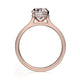 Michael M Hidden Halo Oval Engagement Ring