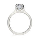 Michael M Hidden Halo Oval Engagement Ring