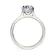 Michael M Hidden Halo Oval Engagement Ring
