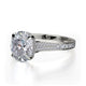 Michael M Hidden Halo Oval Engagement Ring