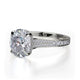Michael M Hidden Halo Oval Engagement Ring