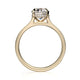 Michael M Hidden Halo Oval Engagement Ring