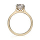 Michael M Hidden Halo Oval Engagement Ring