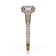Michael M Hidden Halo Oval Engagement Ring