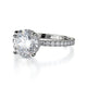 Michael M Hidden Halo Round Engagement Ring