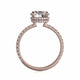 Michael M Hidden Halo Round Engagement Ring