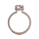 Michael M Hidden Halo Round Engagement Ring