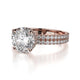 Michael M Hidden Halo Round Engagement Ring
