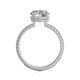 Michael M Hidden Halo Round Engagement Ring